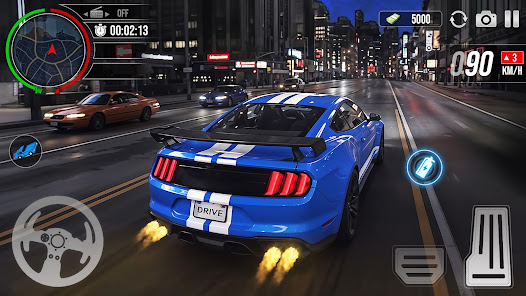 Car Driving Midnight Drifting