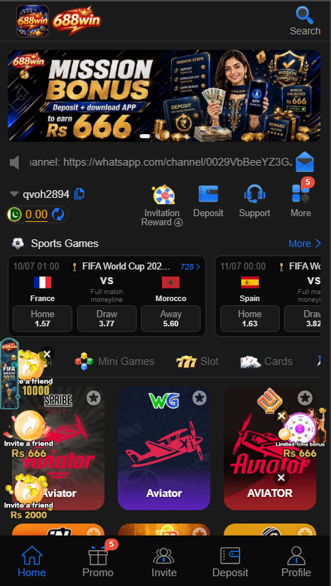 668Win Game APK Mobile Version Homepage