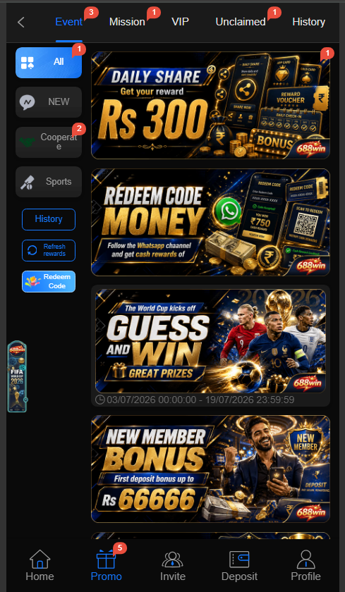 668Win Game APK Mobile Version Promotion Page 