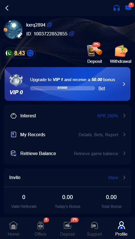 EP567 Game APK Profilepage
