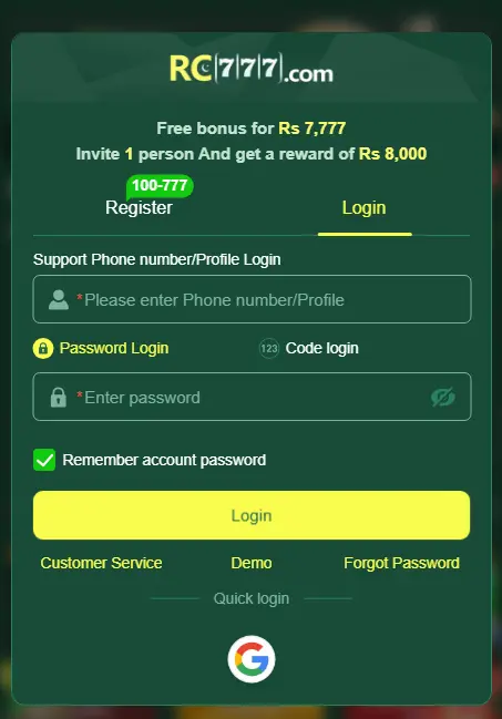 RRC777 Game APK